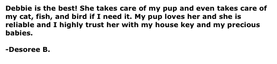 Debbie is the best! She