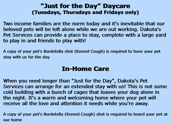 "Just for the Day" Daycare